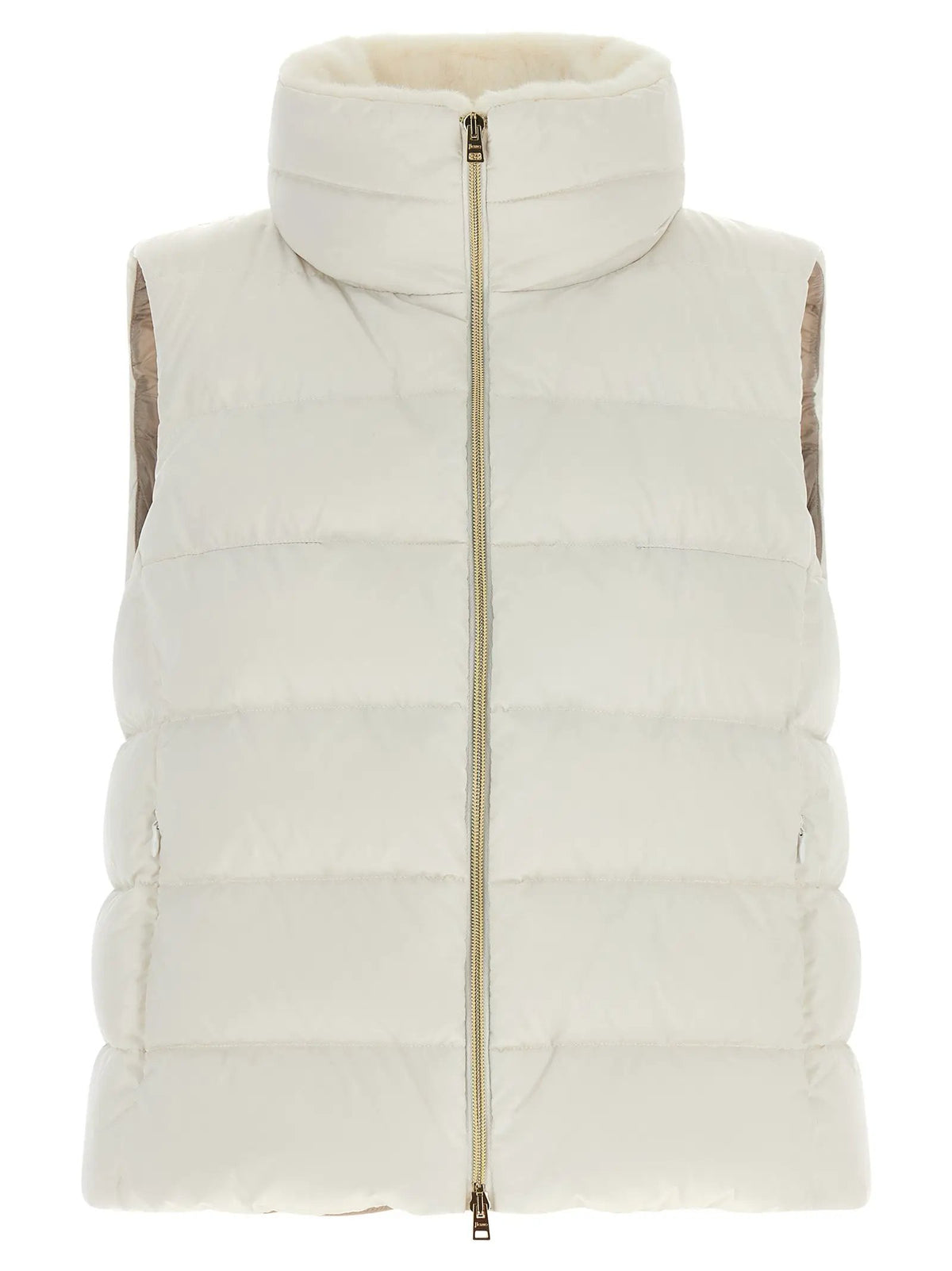 Herno Herno White Polyester Sleeveless Jacket