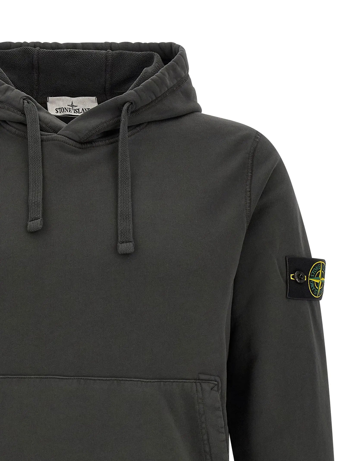 Stone Island Gray Cotton Sweatshirt