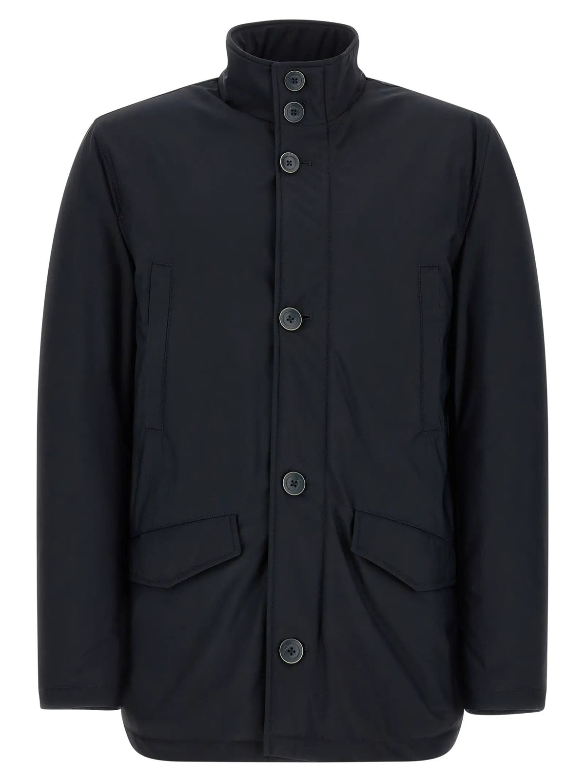 Herno Blue Polyamide Full-Length Jacket