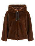 Herno Brown Polyester Bomber