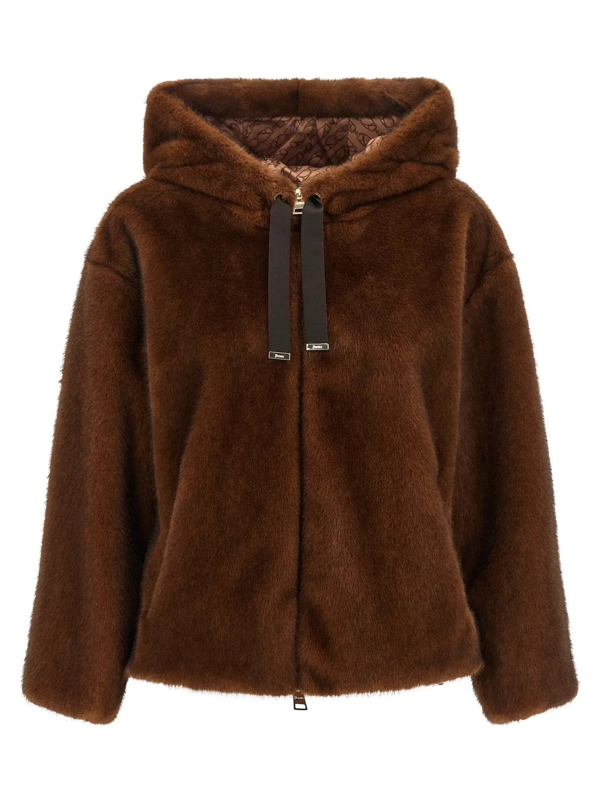 Herno Brown Polyester Bomber