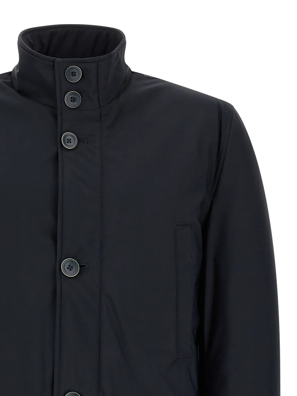 Herno Blue Polyamide Full-Length Jacket