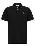 Moncler Black Leather Polo Shirt