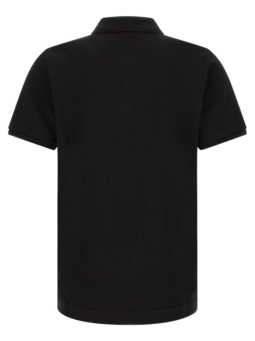 Moncler Black Leather Polo Shirt
