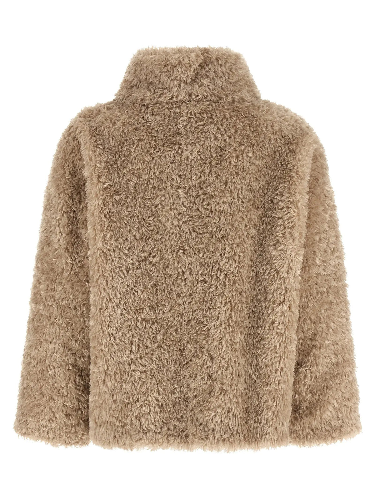 Women's Beige Chantilly Shearling-Effect Coat – Herno