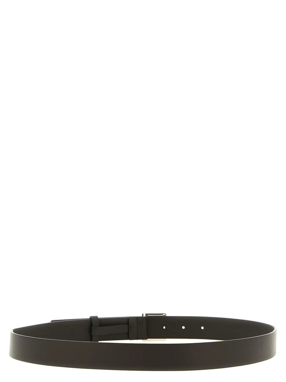 Ceinture Fendi en cuir de veau marron
