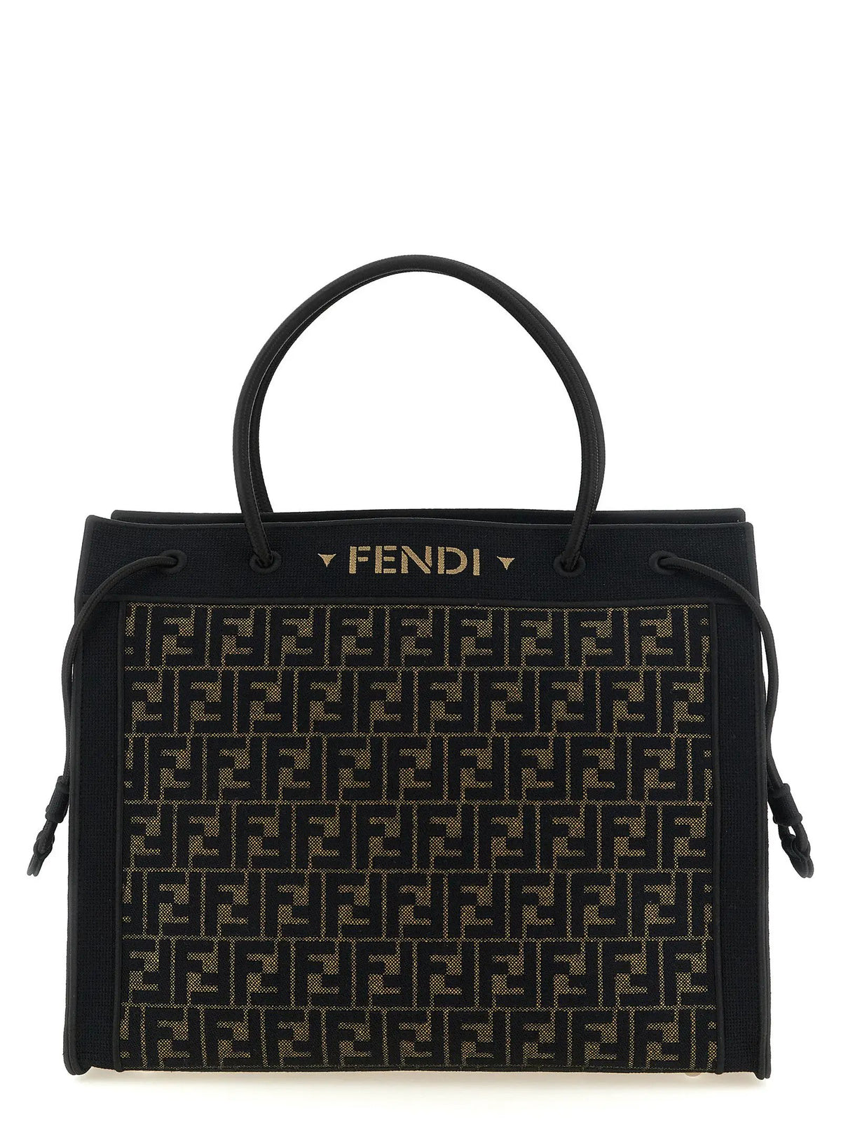 Fendi Brown Cotton Tote Bag