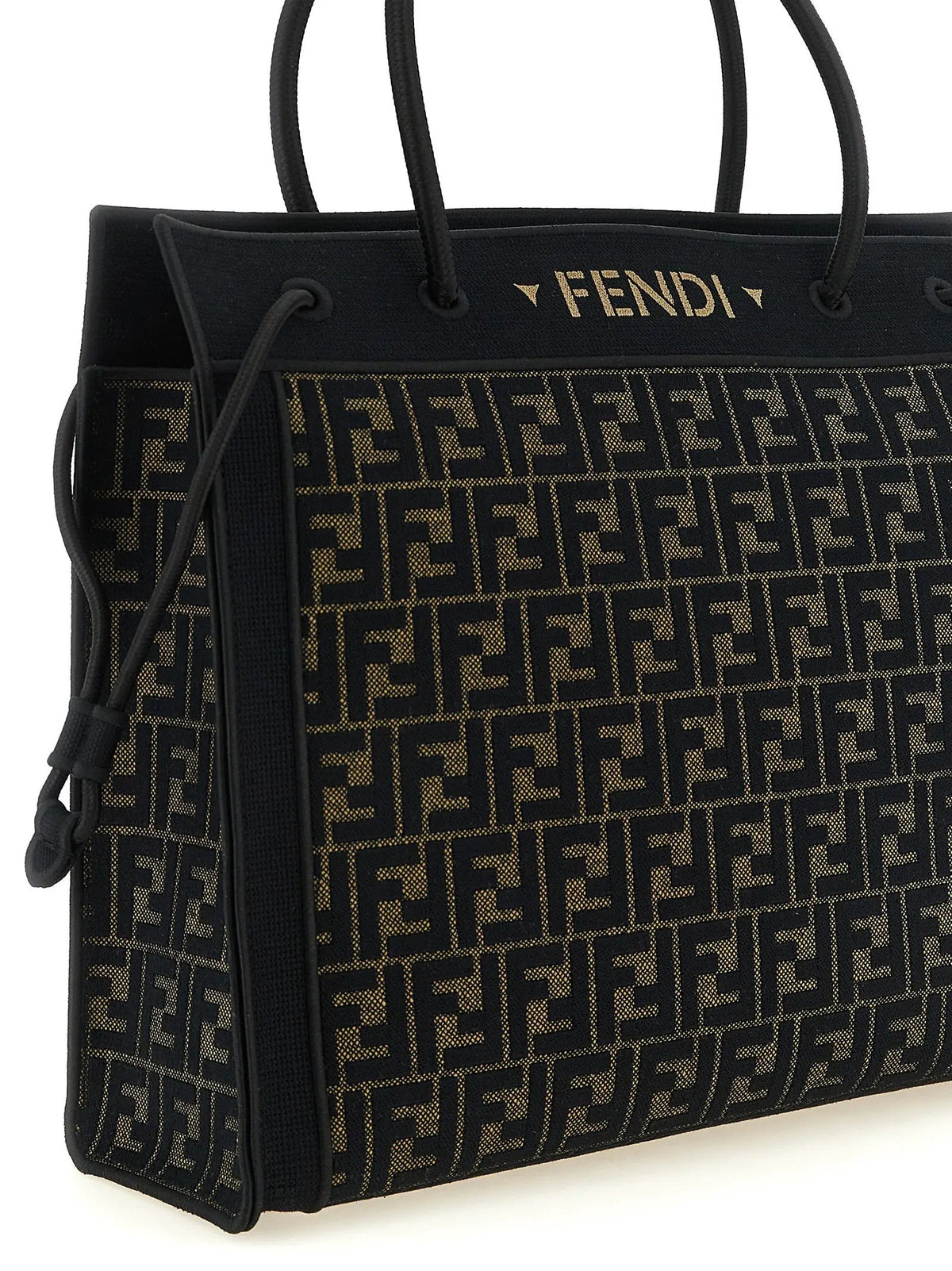 Fendi Brown Cotton Tote Bag