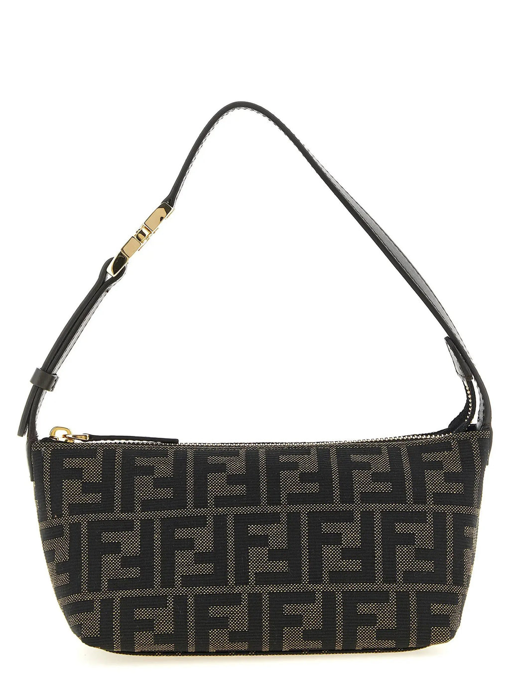 Pochette Fendi en polyester marron