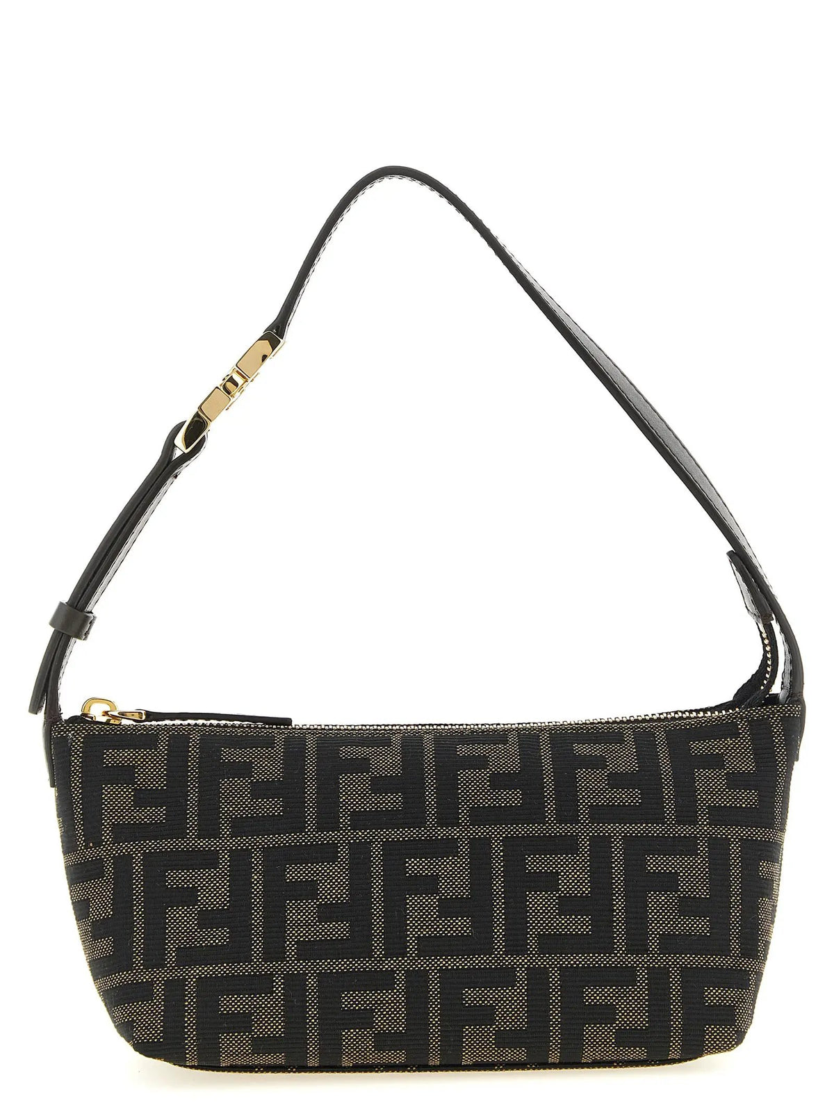 Pochette Fendi en polyester marron