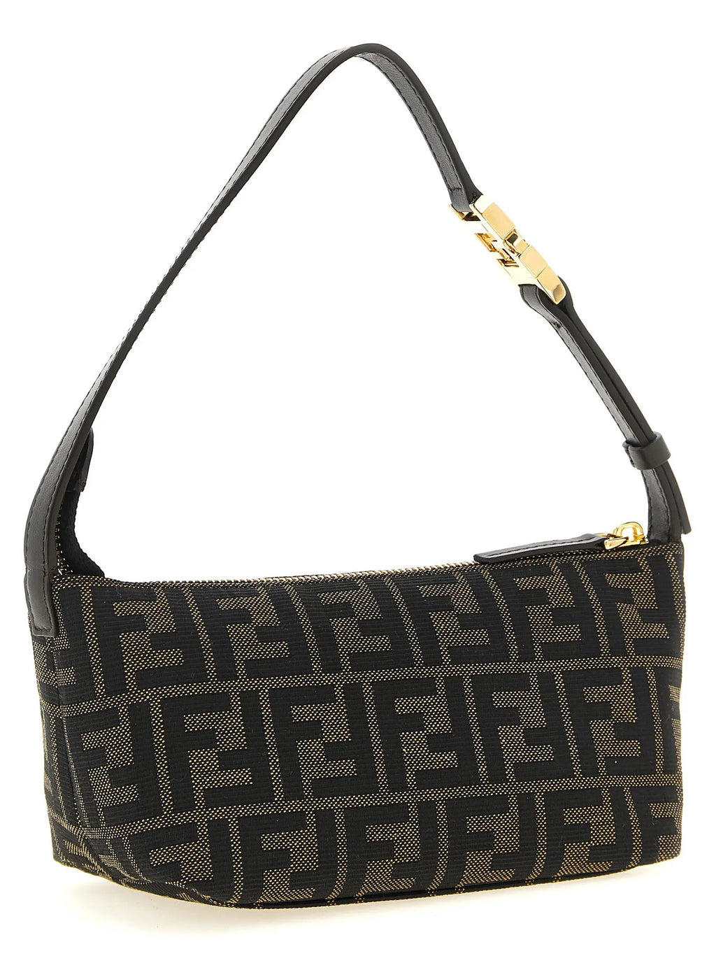 Pochette Fendi en polyester marron
