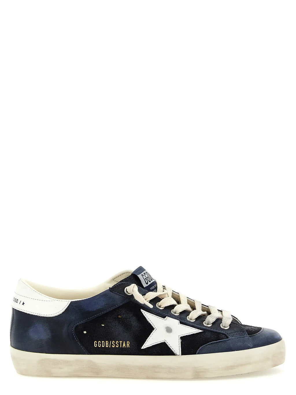 Golden Goose Blue Cowhide Low Top Sneakers
