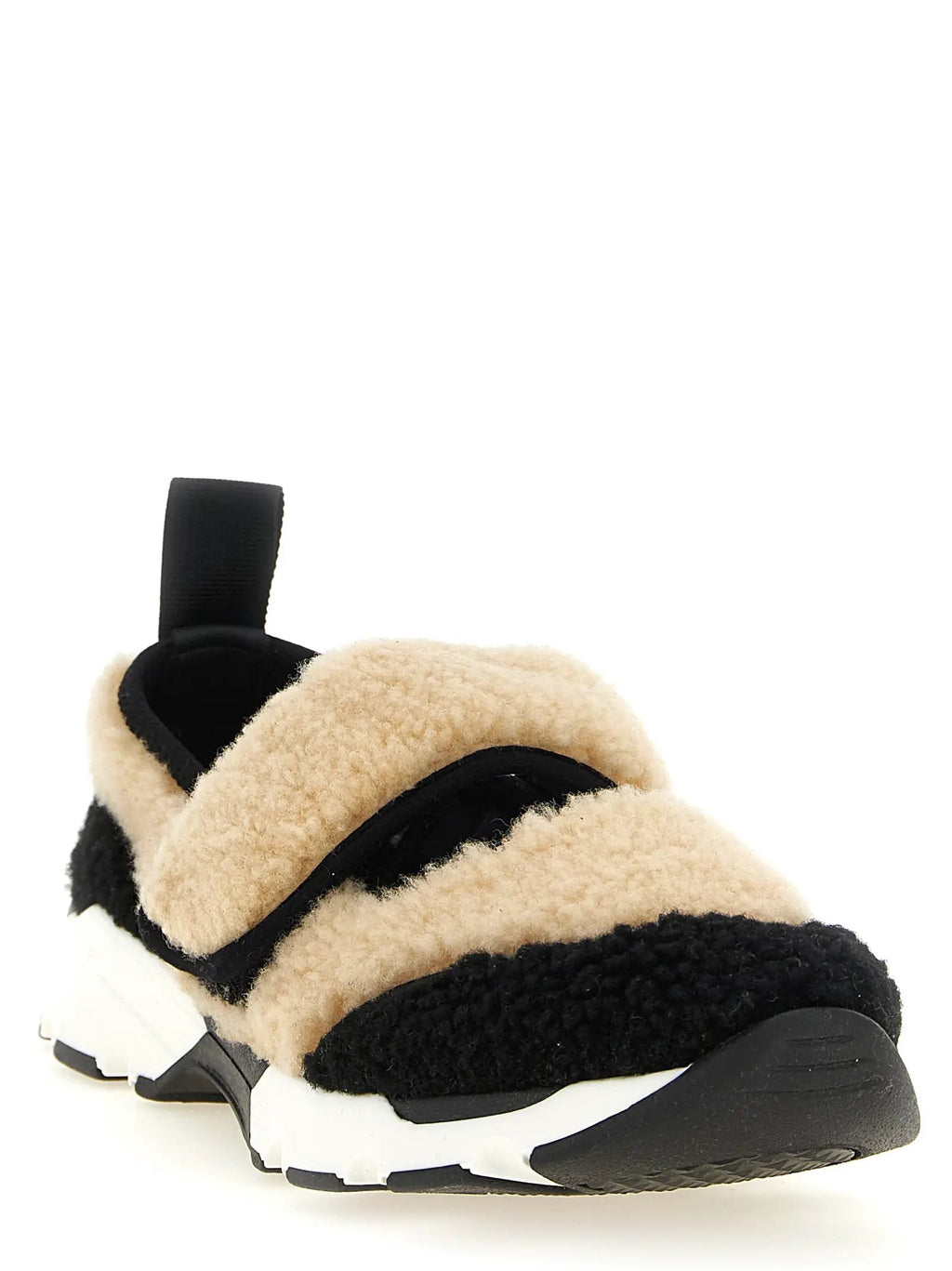 Baskets Chunky Marni en Cuir d'Agneau Bicolore