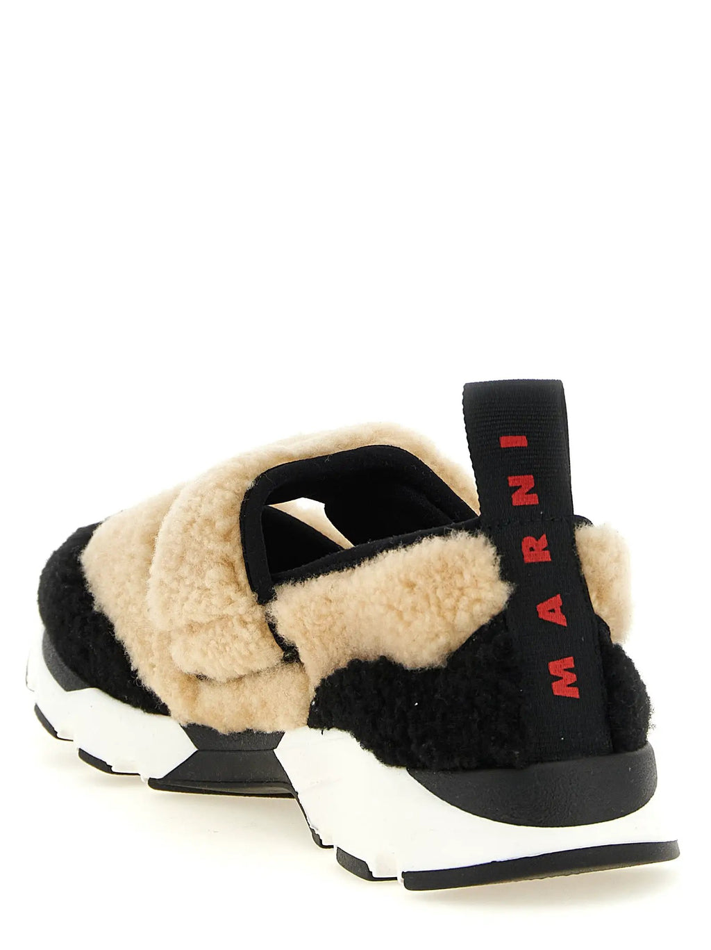 Baskets Chunky Marni en Cuir d'Agneau Bicolore