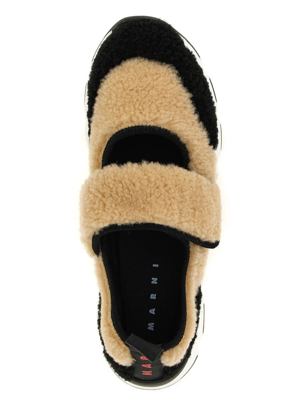 Baskets Chunky Marni en Cuir d'Agneau Bicolore