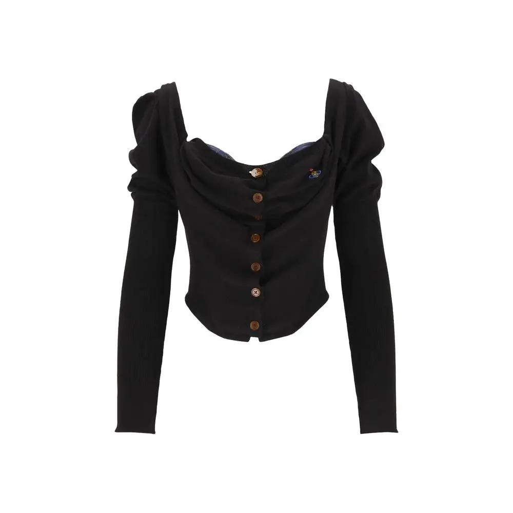 Vivienne Westwood Vivienne Westwood Black Silk Cardigan
