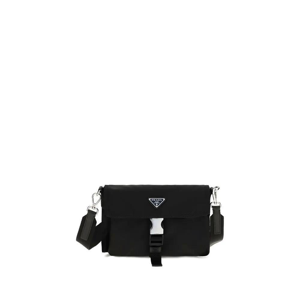 Prada Prada Black Recycled Polyamide Shoulder Bag