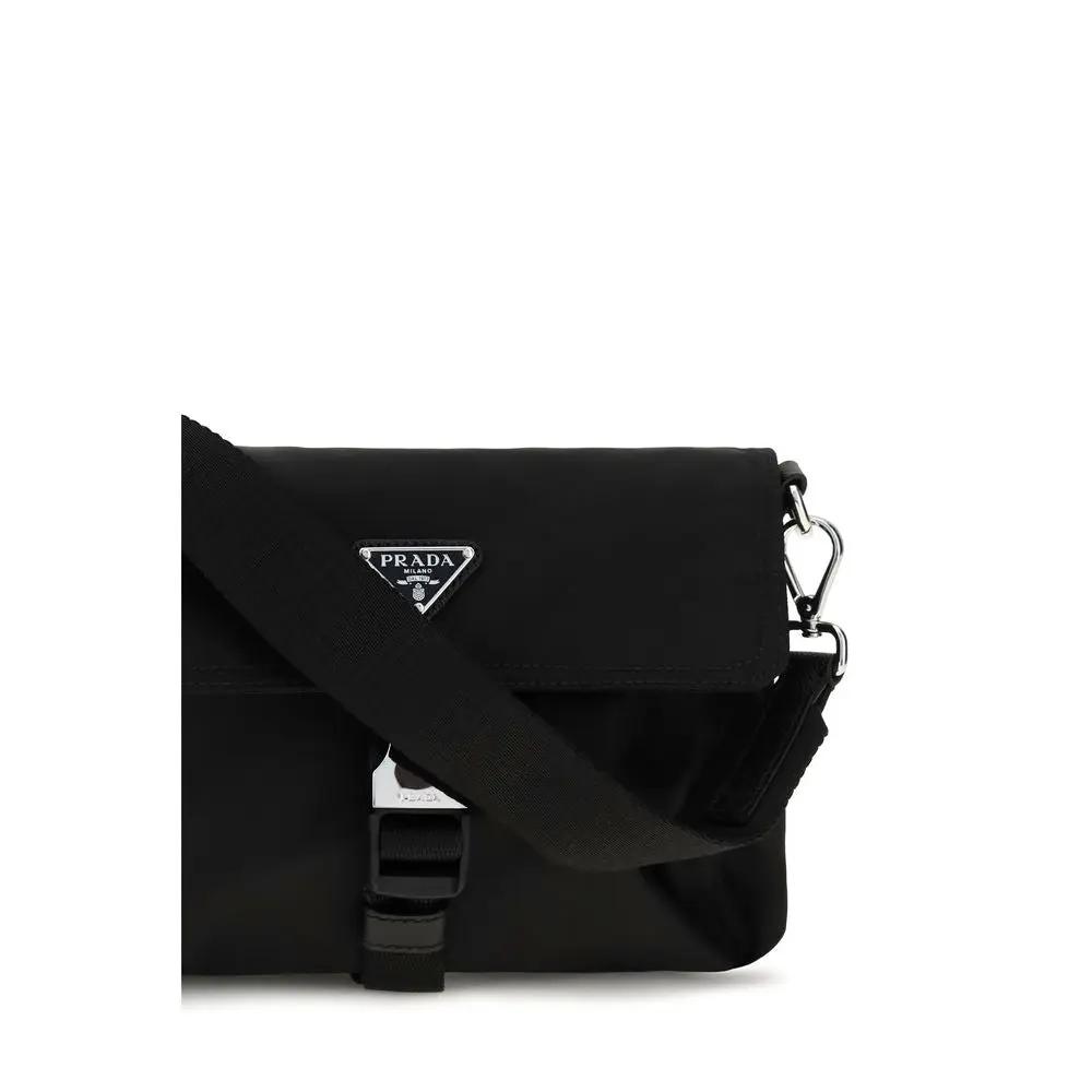 Prada Prada Black Recycled Polyamide Shoulder Bag