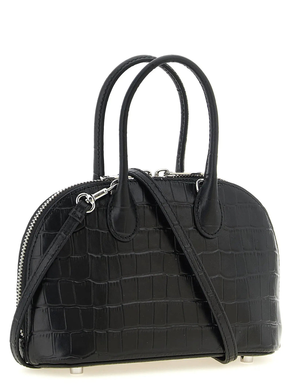 Self-Portrait Black Cowhide Handbag