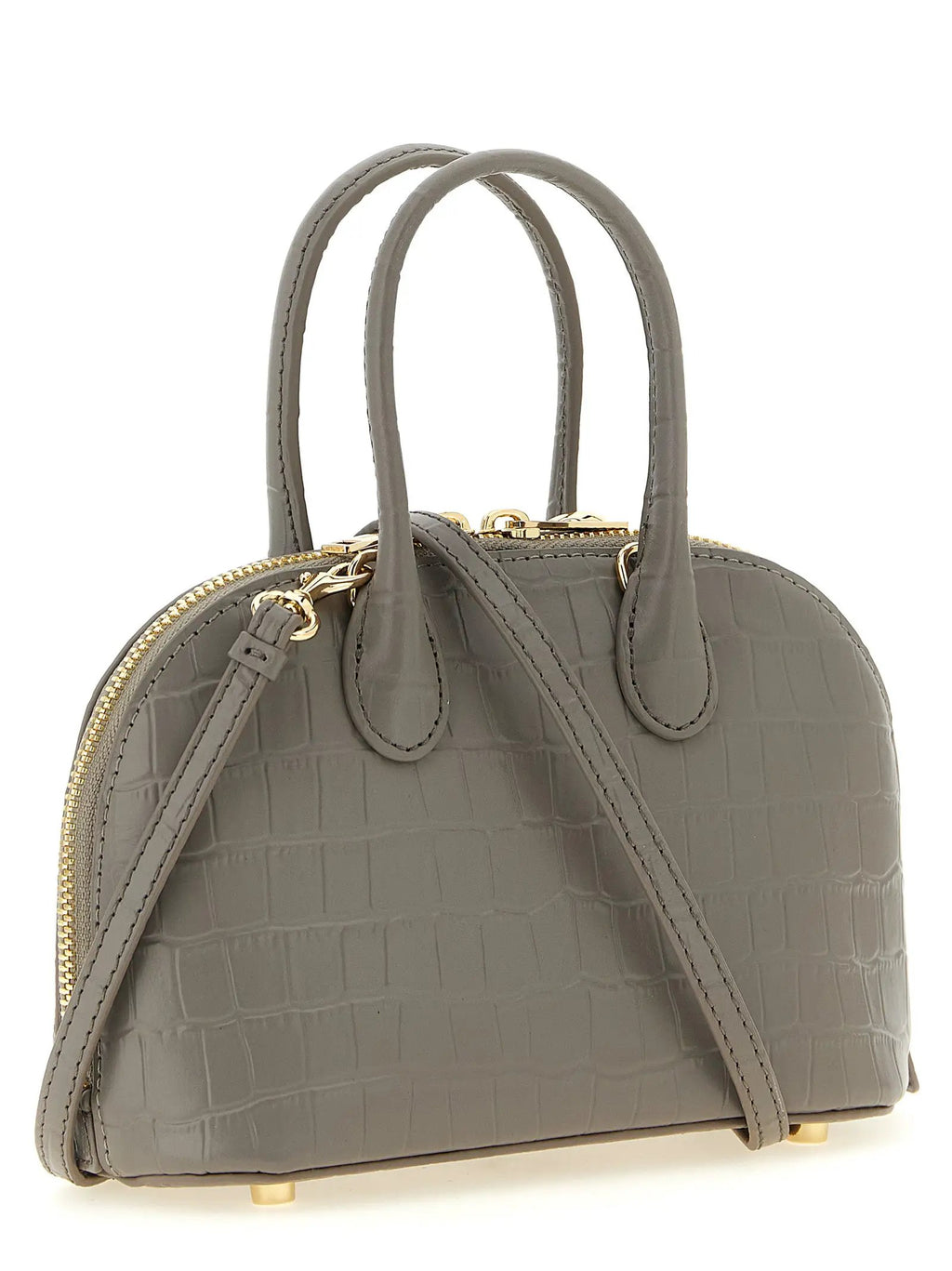Self-Portrait Gray Cowhide Handbag