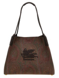 Etro Brown Cotton Tote Bag