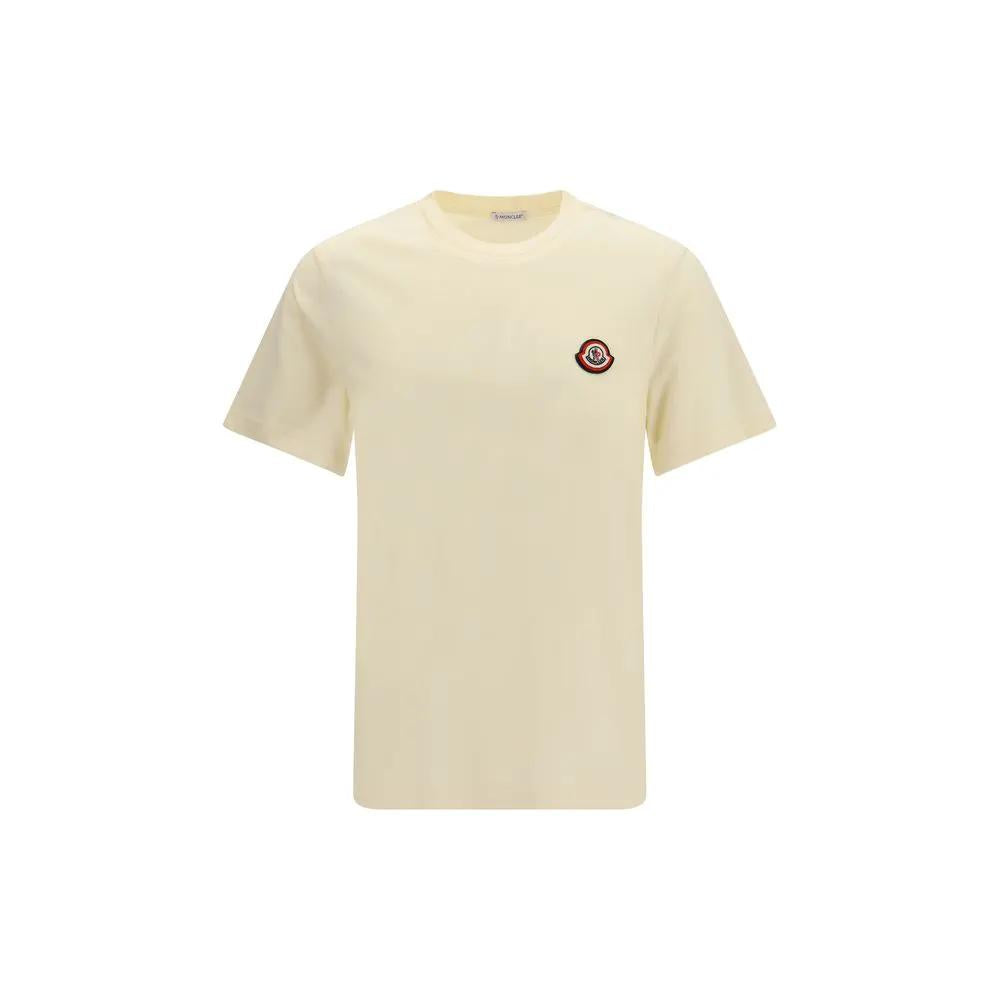 T-shirt en coton beige Moncler