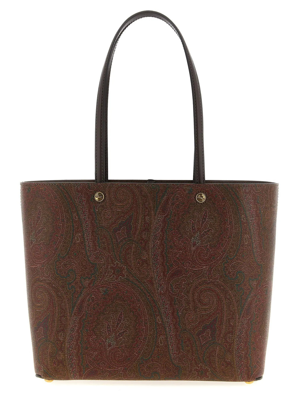 Etro Brown Cotton Tote Bag