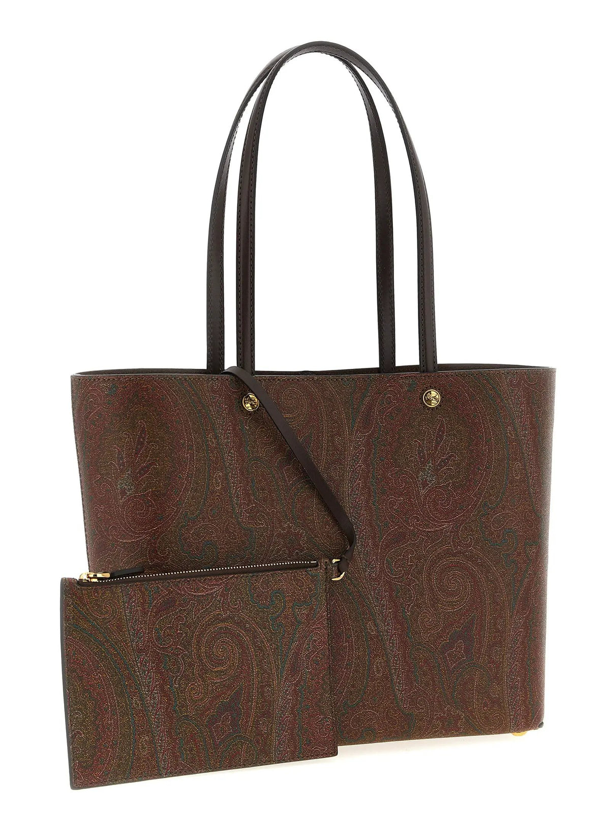 Etro Brown Cotton Tote Bag