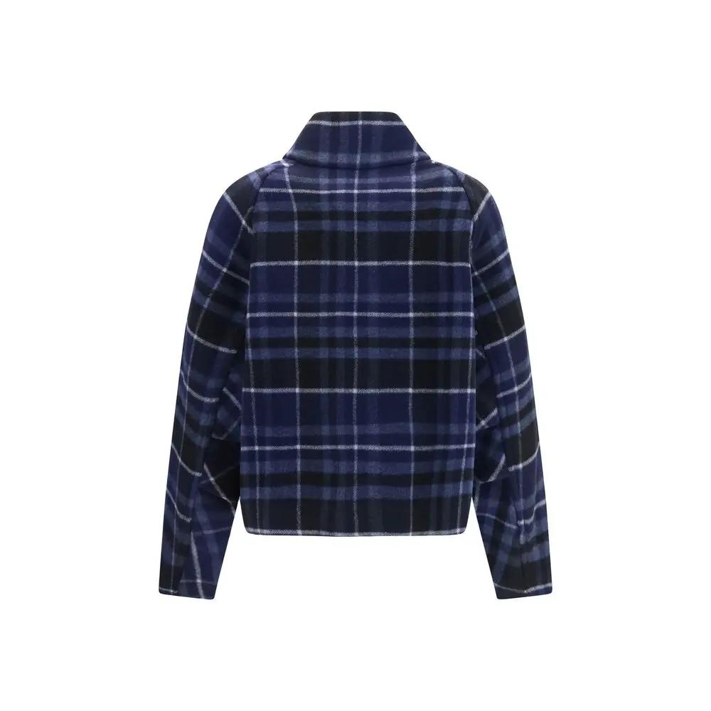 PINKO PINKO Blue Wool Oves Aries Shell Jacket