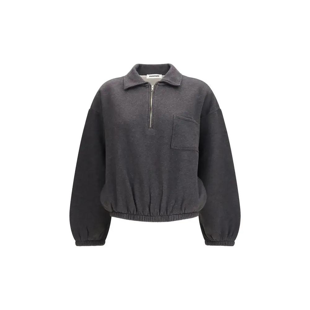 Darkpark Gray Cotton Sweatshirt