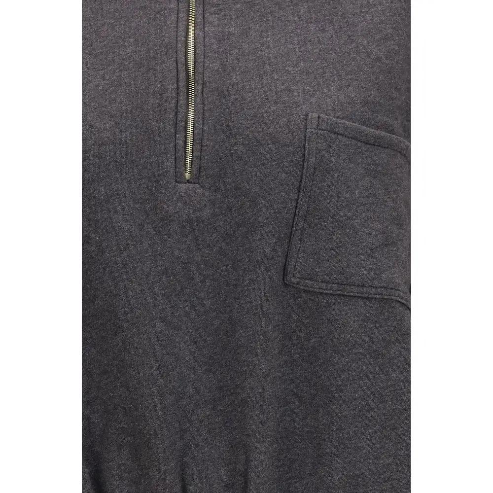 Darkpark Gray Cotton Sweatshirt