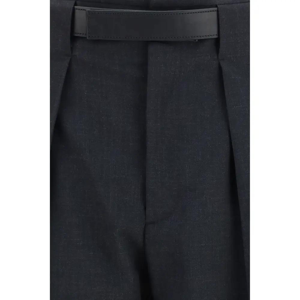 Darkpark Darkpark Gray Polyester Dress Pants