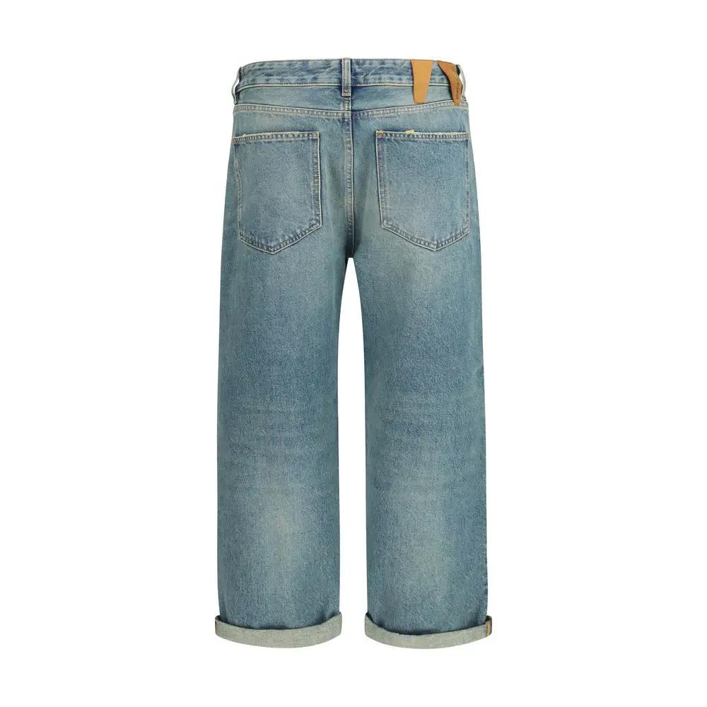 Darkpark Darkpark Blue Cotton Boyfriend Jeans