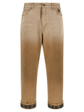Golden Goose Beige Cotton Casual Pants