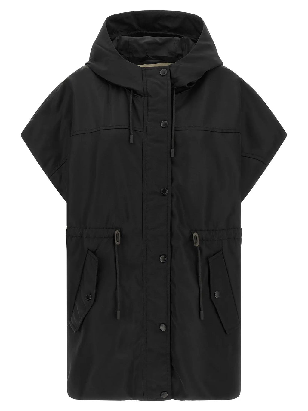 Max Mara Black Polyamide Sleeveless Jacket