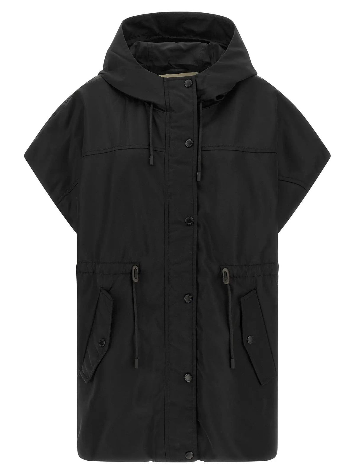 Max Mara Black Polyamide Sleeveless Jacket