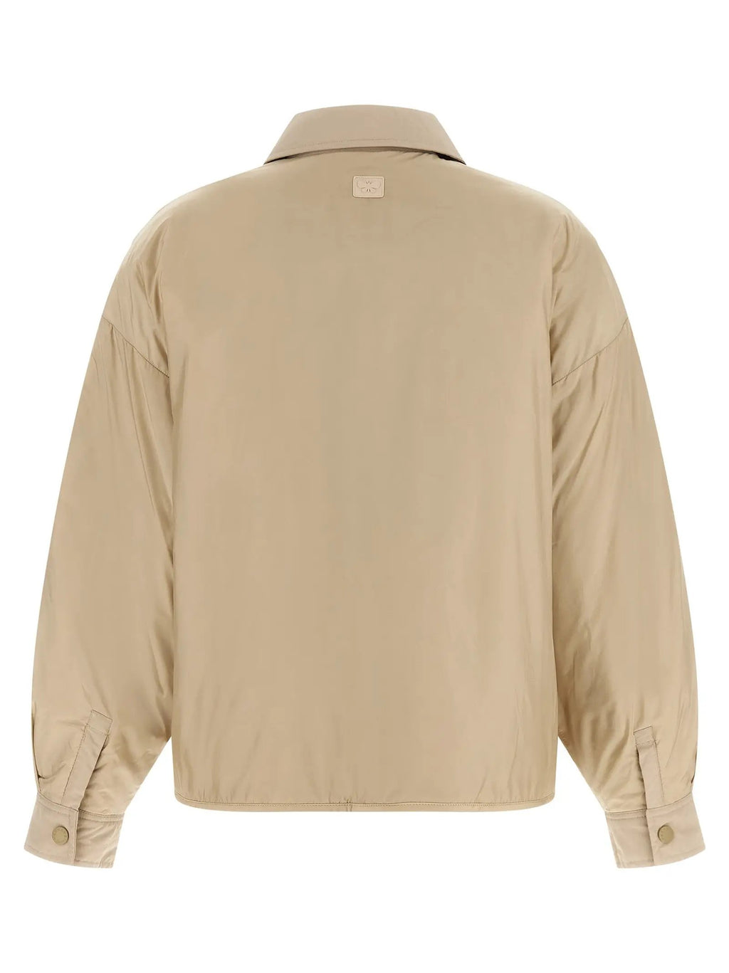 Max Mara Beige Polyester Full-Length Jacket