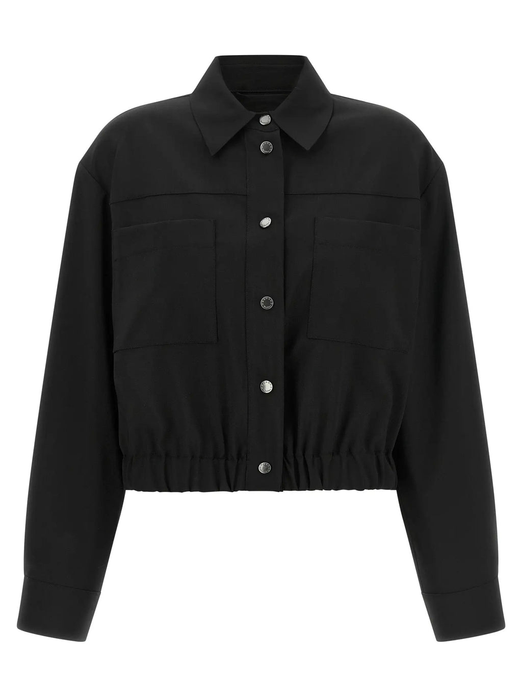 Max Mara Black Wool Full-Length Jacket