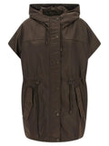 Max Mara Brown Polyamide Sleeveless Jacket