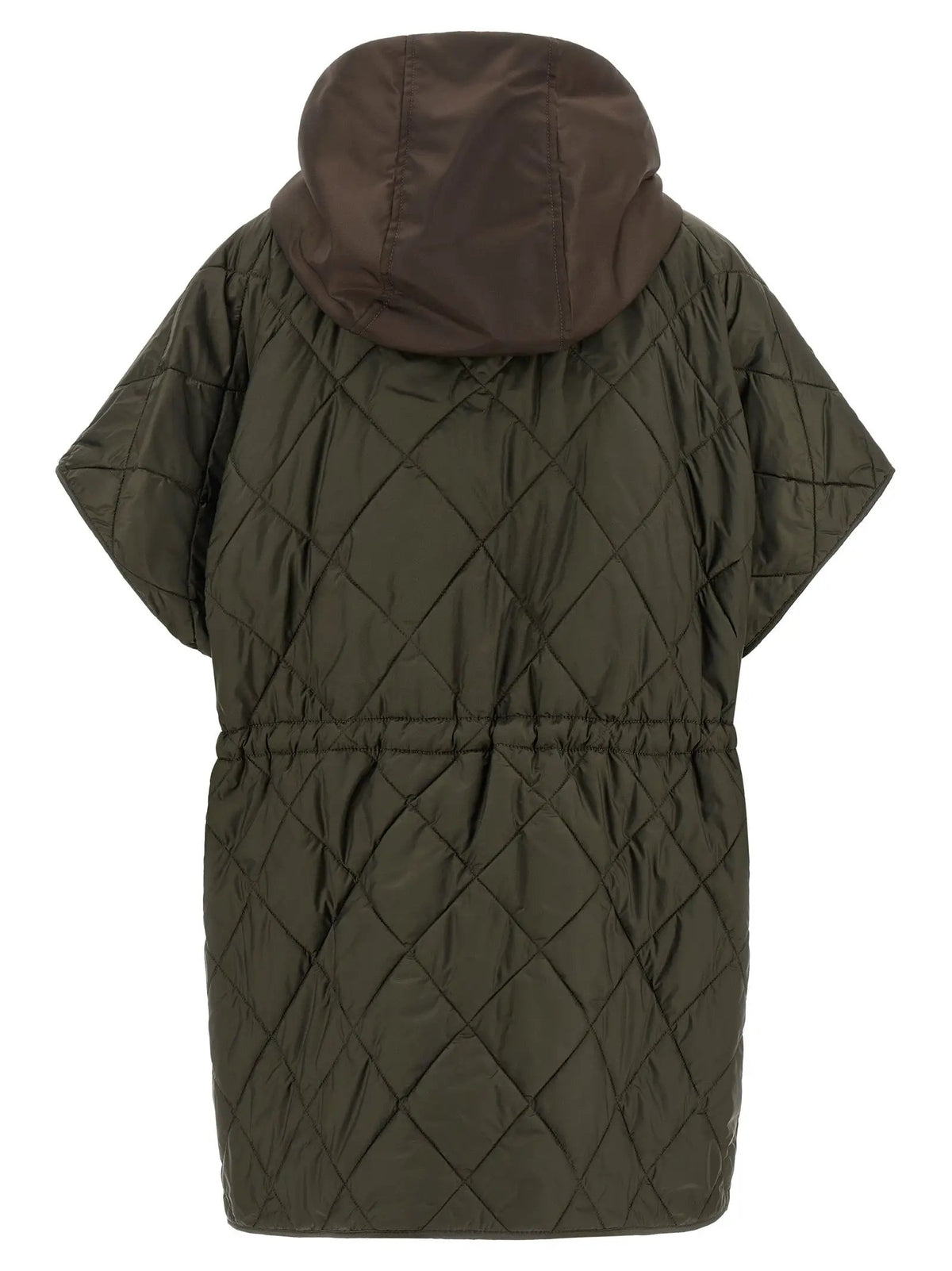 Max Mara Brown Polyamide Sleeveless Jacket