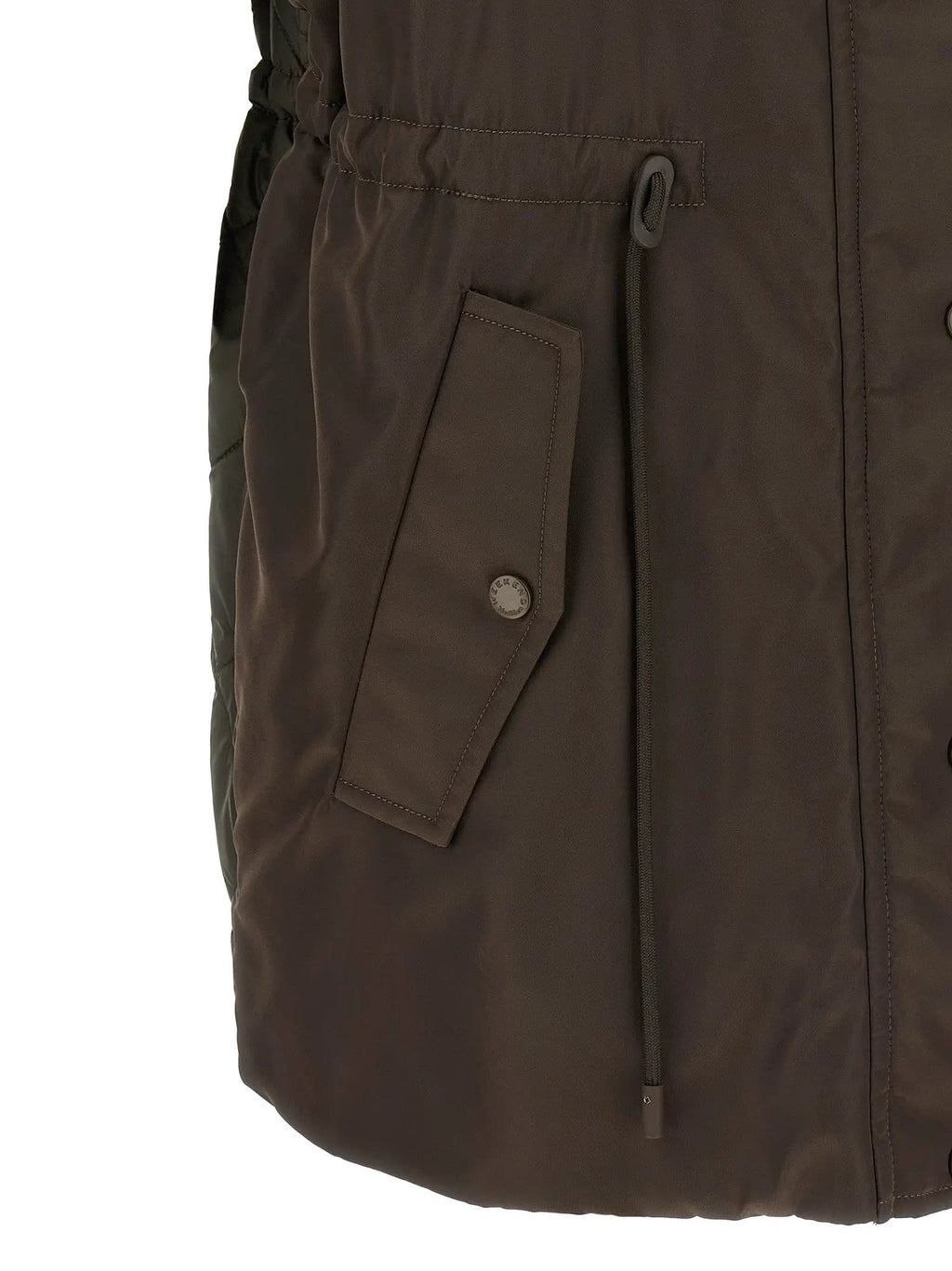 Max Mara Brown Polyamide Sleeveless Jacket