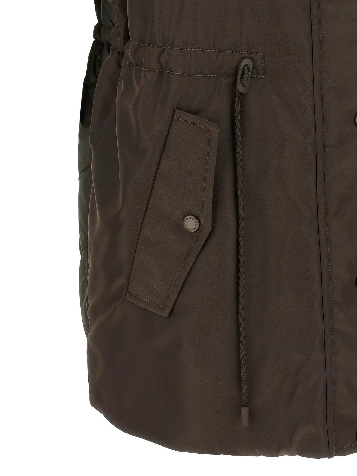 Max Mara Brown Polyamide Sleeveless Jacket