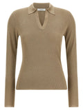 Max Mara Beige Silk Cardigan