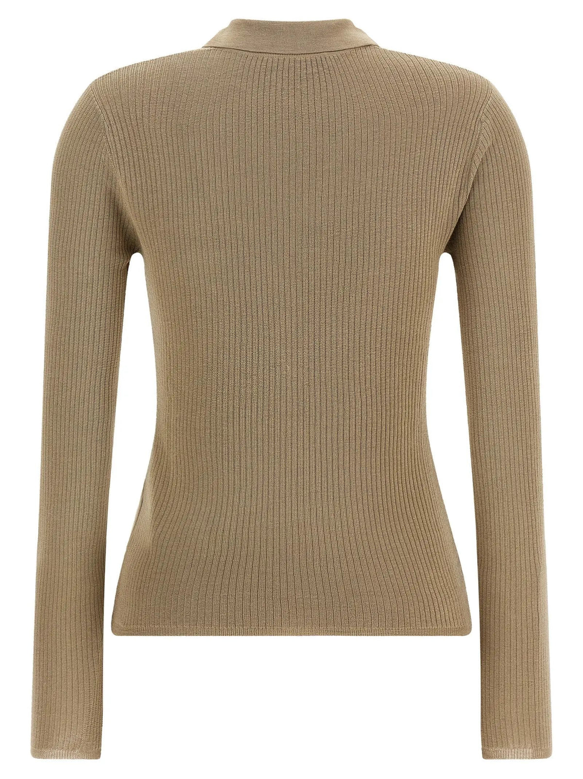 Max Mara Beige Silk Cardigan