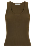 Max Mara Bicolor Viscose Sleeveles T-Shirt