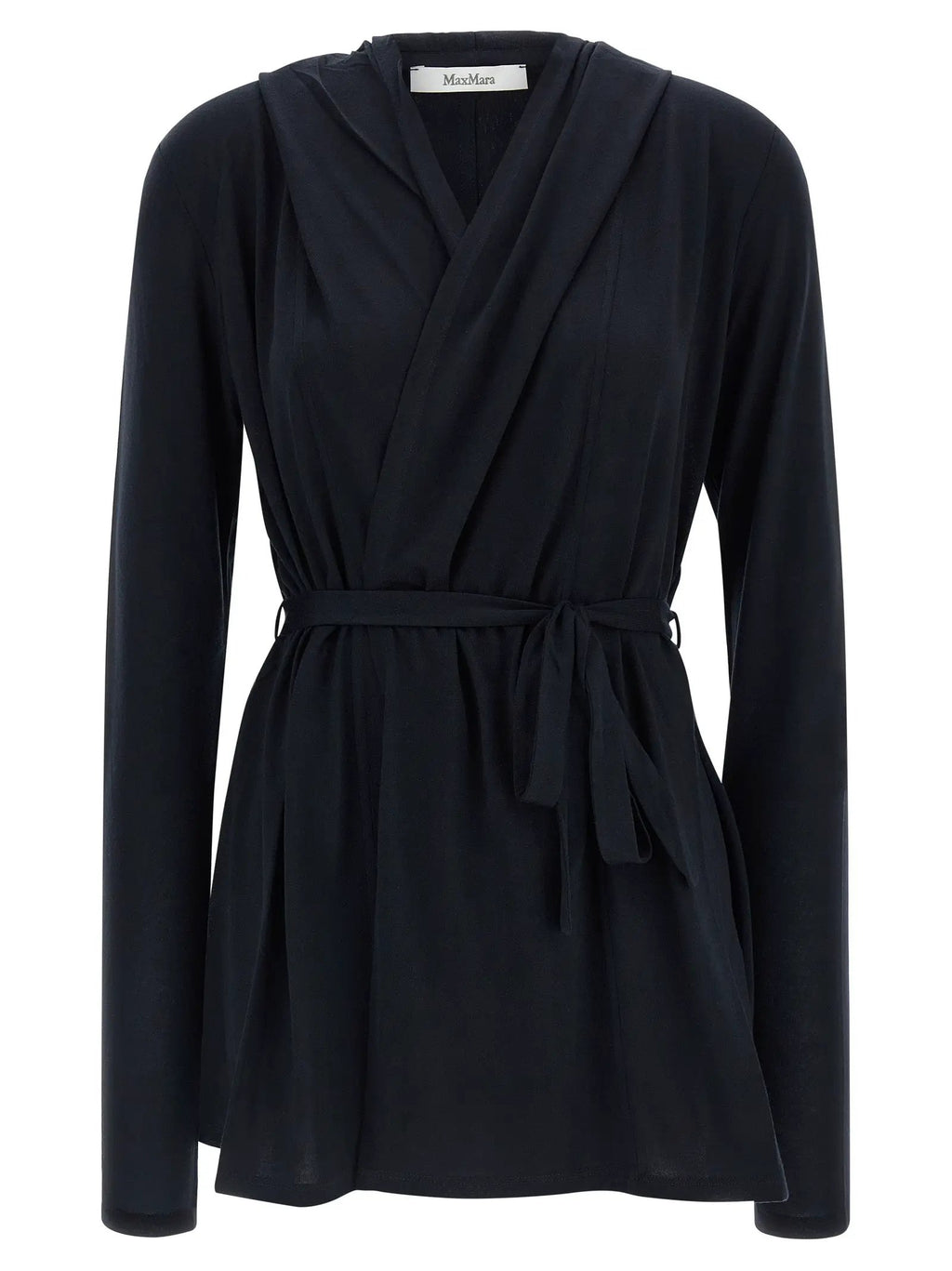 Max Mara Blue Lyocell Cardigan