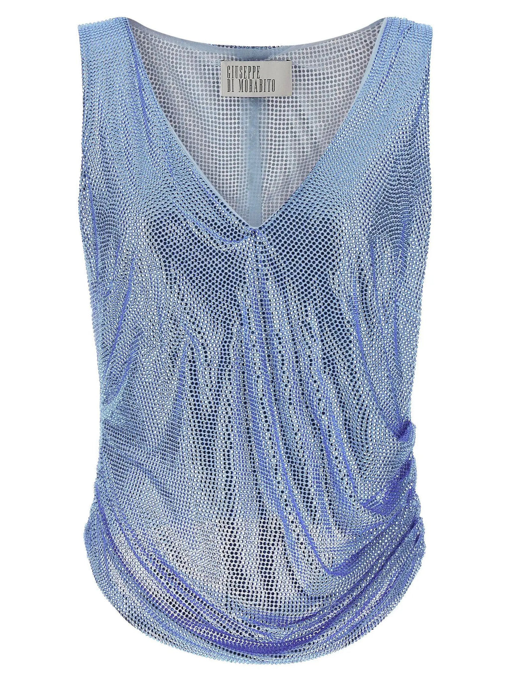 Giuseppe Di Morabito Blue Polyamide Tank Tops