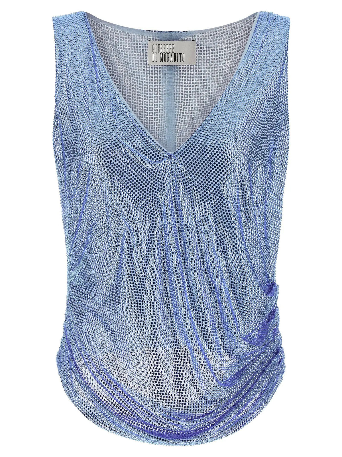 Giuseppe Di Morabito Blue Polyamide Tank Tops