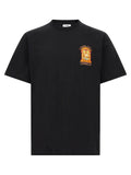 Casablanca Black Organic Cotton T-Shirt