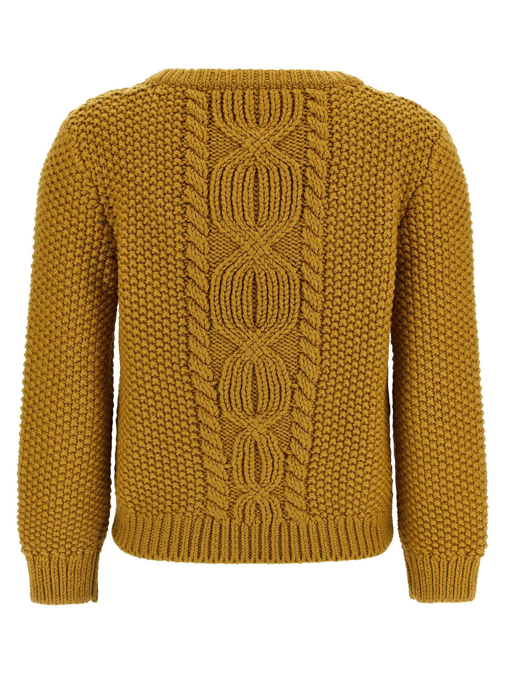 Saint Laurent Bicolor Wool Cardigan